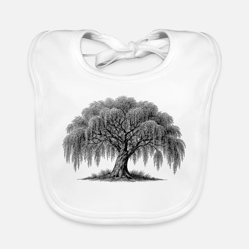 weeping willow Organic Baby Bibs