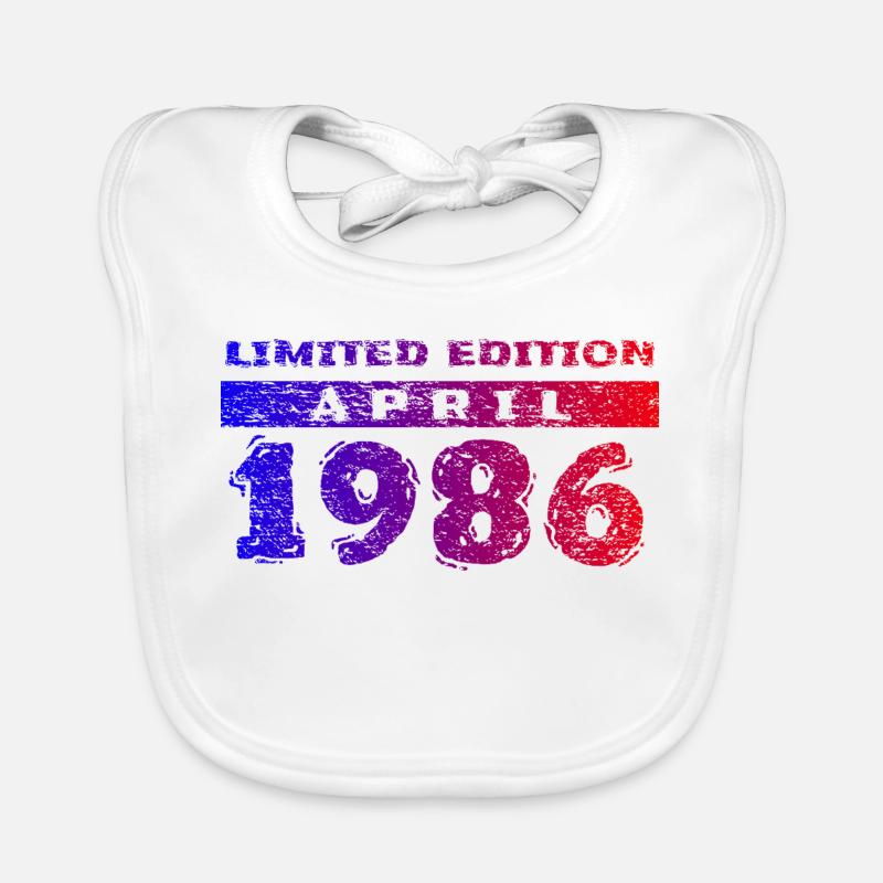 40e anniversaire Édition Limitée 04/1986 Bavoir bio Bébé