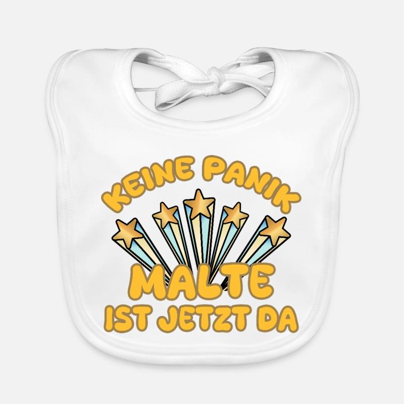 Spruch Malte Baby Bio-Lätzchen