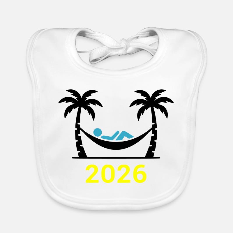 Hammock Palm Trees 2026 Organic Baby Bibs