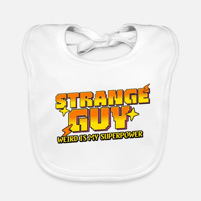 Strange Guy – Weird is my Superpower Organic Baby Bibs