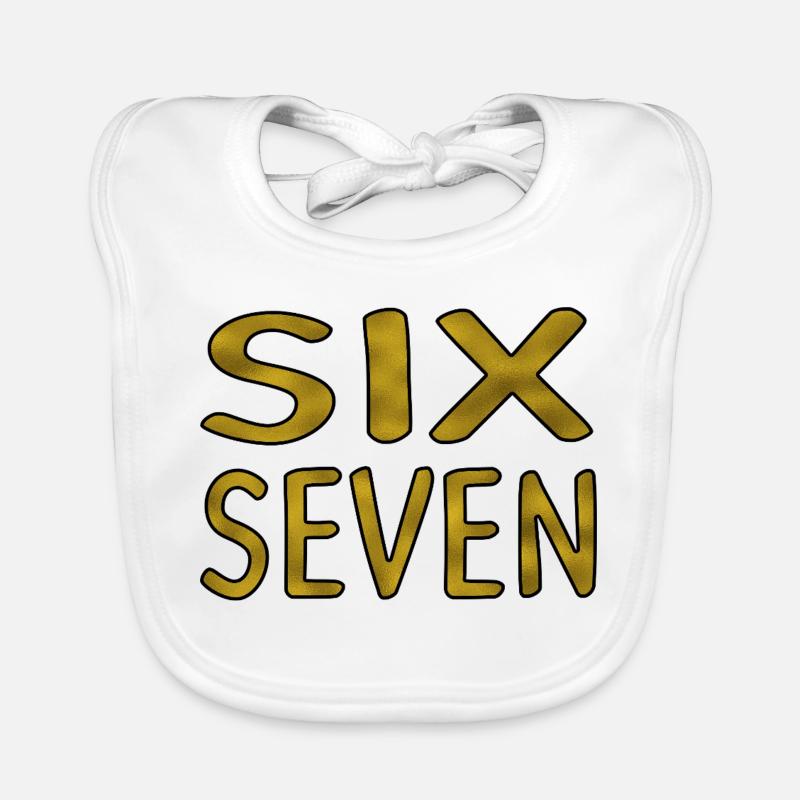 Six Seven Gold - Baby Bio-Lätzchen - Weiß