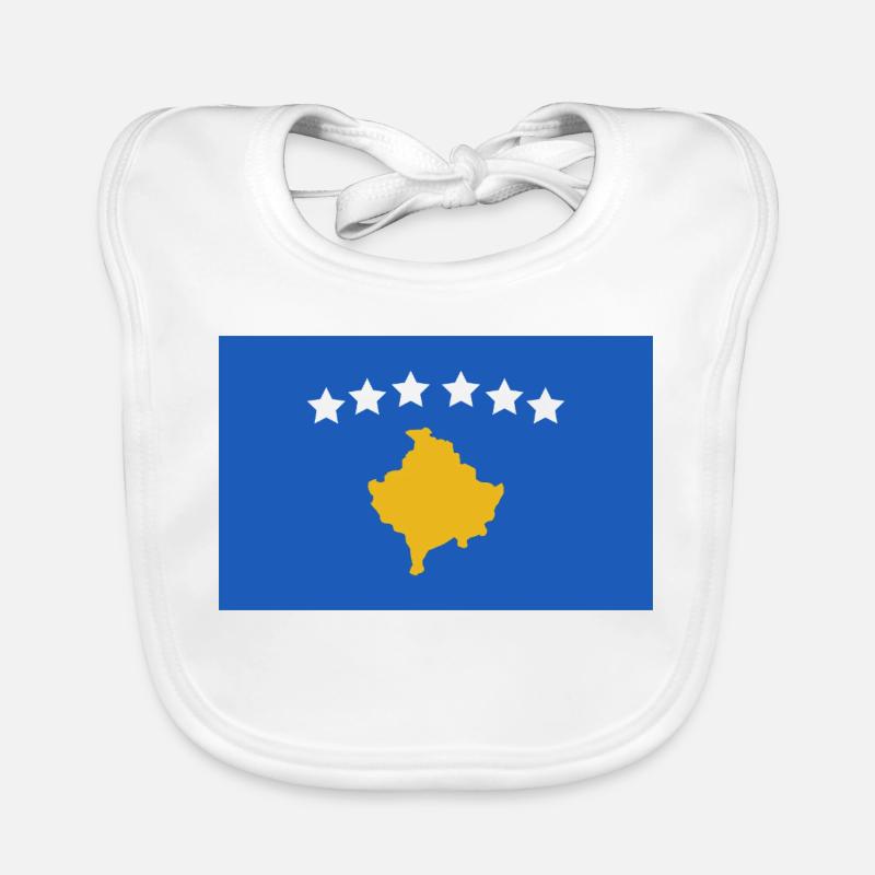 Drapeau du Kosovo Bavoir bio Bébé