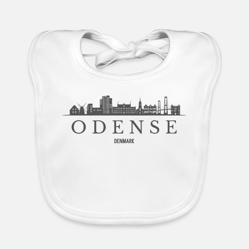 Danemark d’Odense, silhouette d’Odense Bavoir bio Bébé