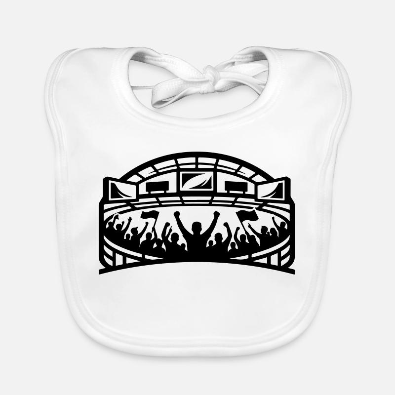 Stadium Fans Silhouette Organic Baby Bibs