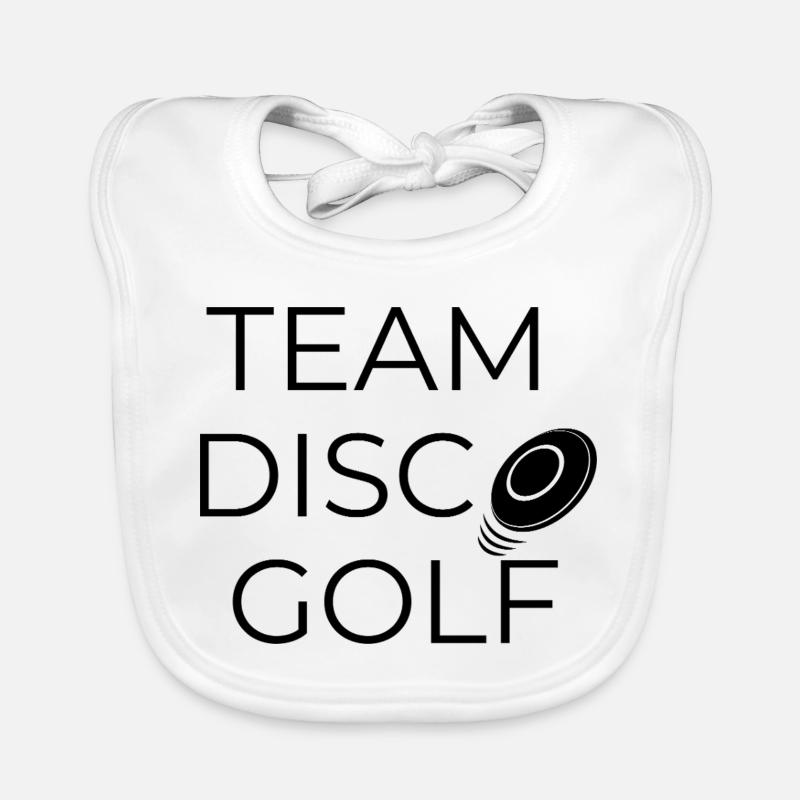 Team Disco Golf - Design mit Scheibe Baby Bio-Lätzchen