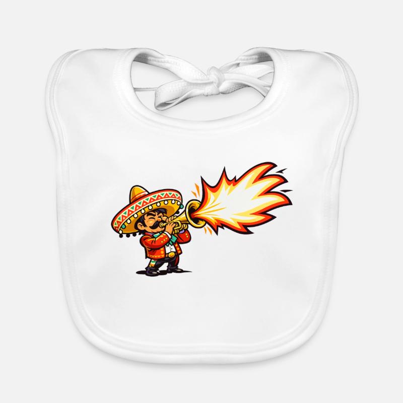 Mariachi Firestorm Organic Baby Bibs