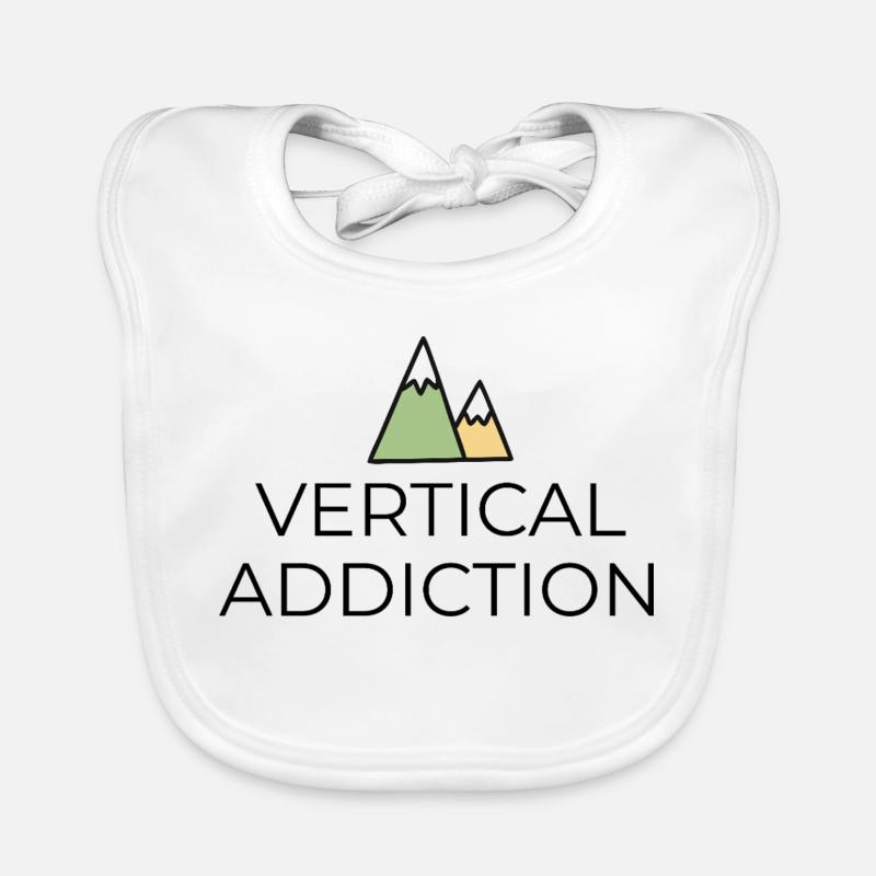 Addiction verticale - Conception avec des sommets montagneux Bavoir bio Bébé