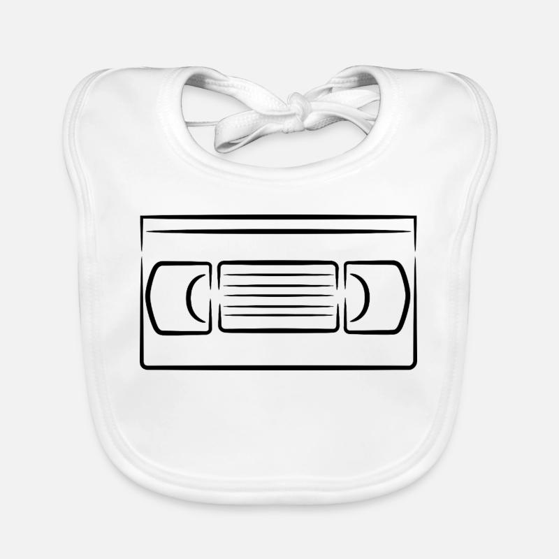 Videocassette Organic Baby Bibs