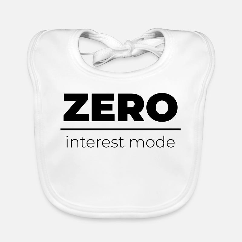 Mode Zéro Intérêt | Énoncé minimal Bavoir bio Bébé