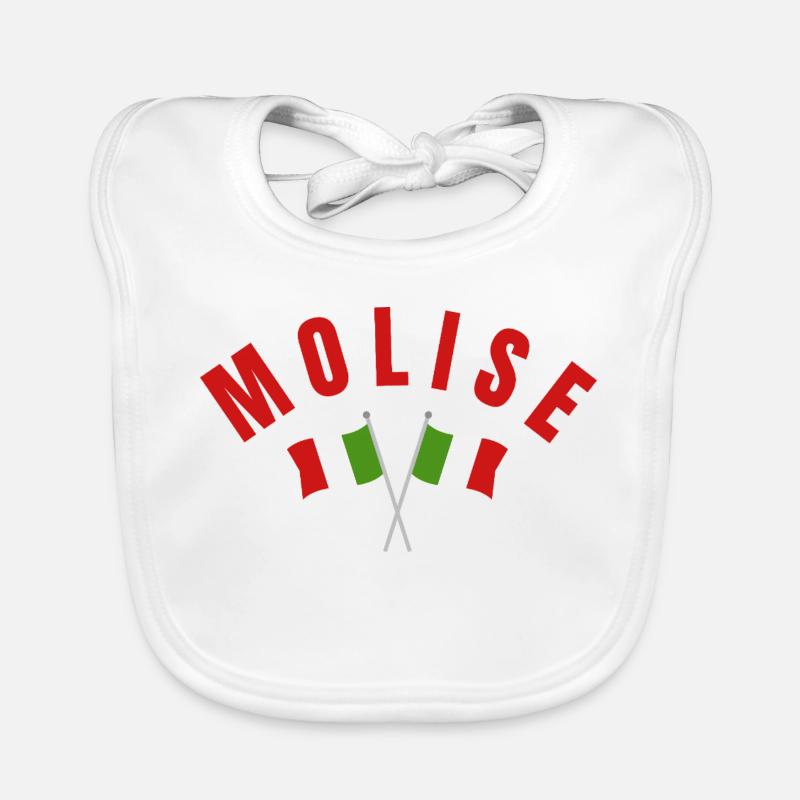 Molise a traversé les drapeaux italiens Bavoir bio Bébé