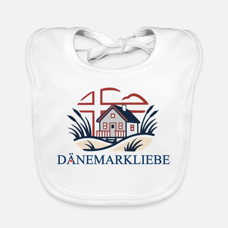 Dänemarkliebe - Ein Statement mit Aussagekraft Baby Bio-Lätzchen