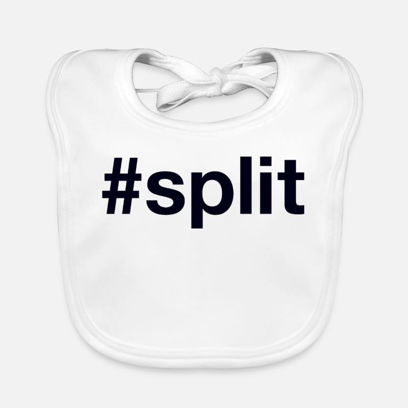 Split Hrvatska Croatia Kroatien Hashtag Organic Baby Bibs