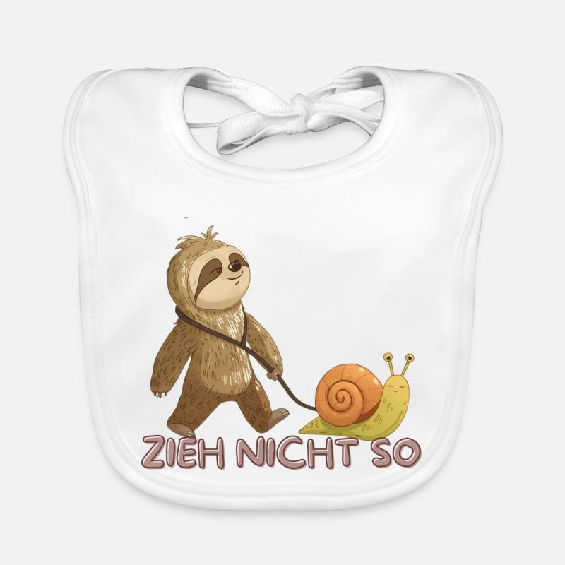Zieh Nicht So – Langsame Freundschaft Baby Bio-Lätzchen