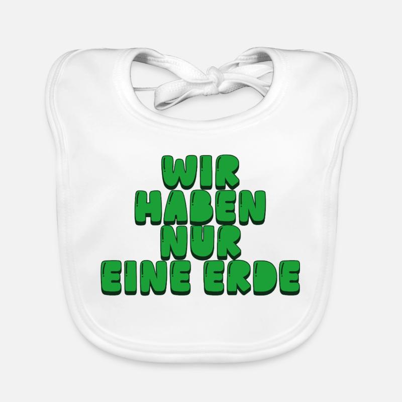 Wir haben nur eine Erde Baby Bio-Lätzchen