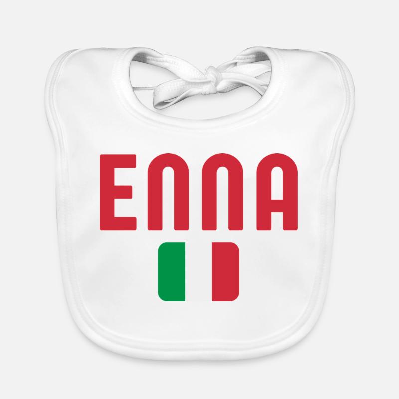 Drapeau italien d’Enna Bavoir bio Bébé