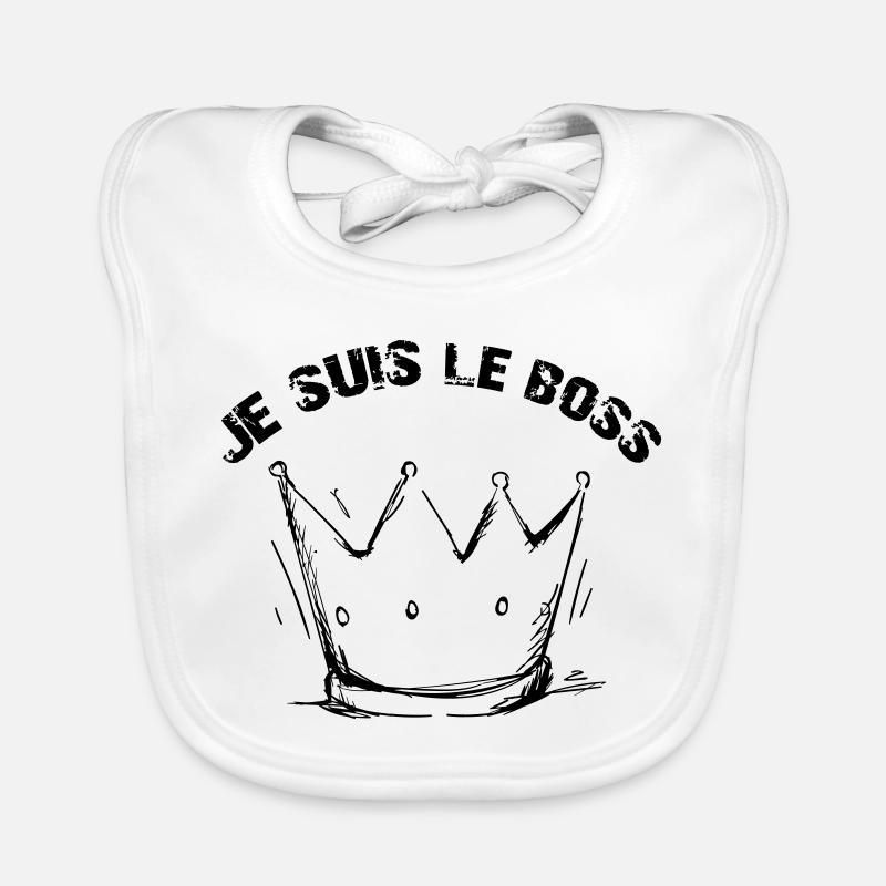 Je suis le Patron Bavoir bio Bébé