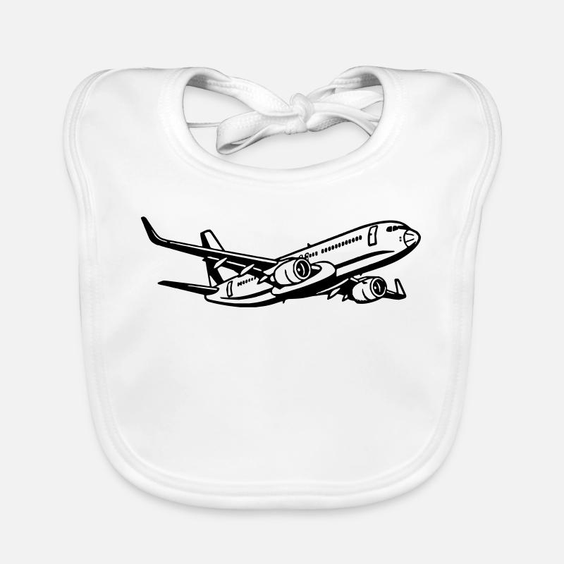 Flugzeug Baby Bio-Lätzchen