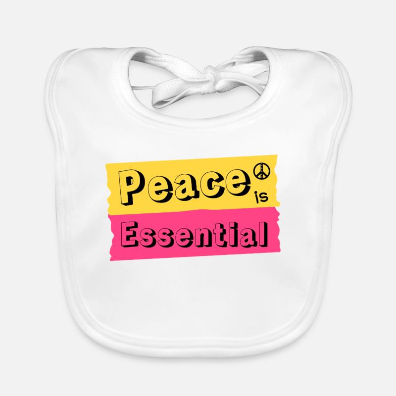 La paix est essentielle Bavoir bio Bébé