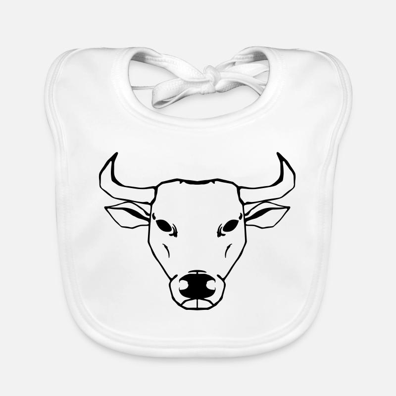 Ochse Illustration Baby Bio-Lätzchen