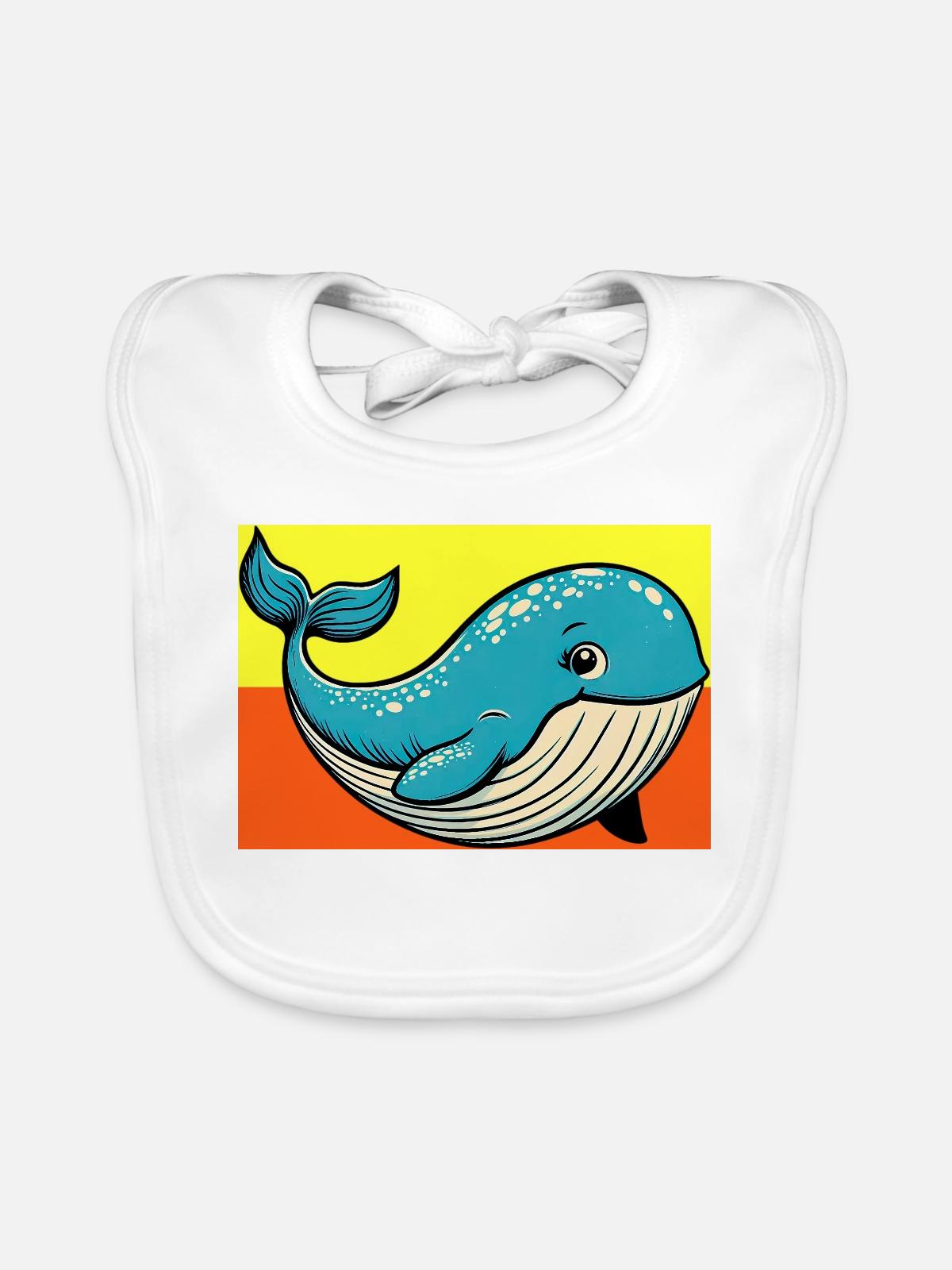 Wal - Baby Bio-Lätzchen - Weiß - Vorne