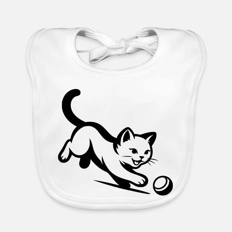 Chat Bavoir bio Bébé