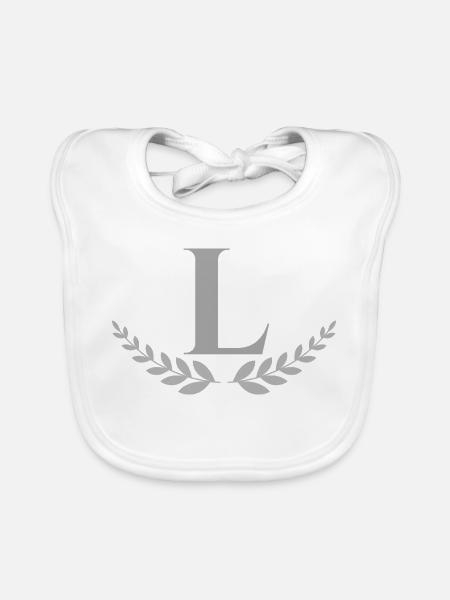 L - Baby Bio-Lätzchen - Weiß - Vorne