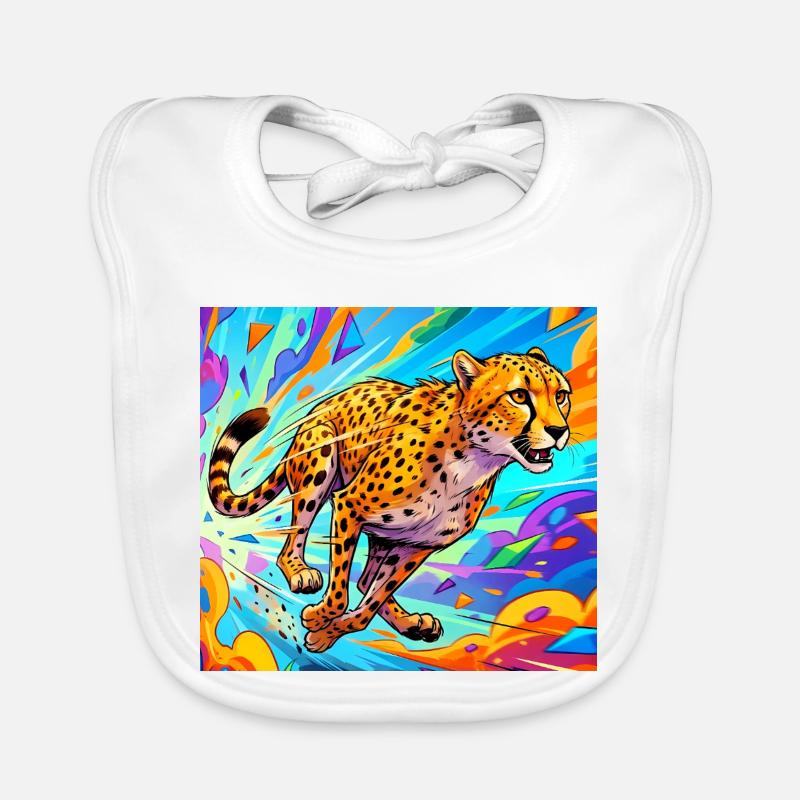 cheetah Organic Baby Bibs