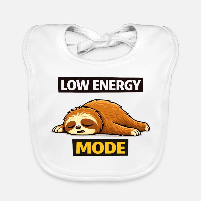 Low Energy Sloth Mode Organic Baby Bibs