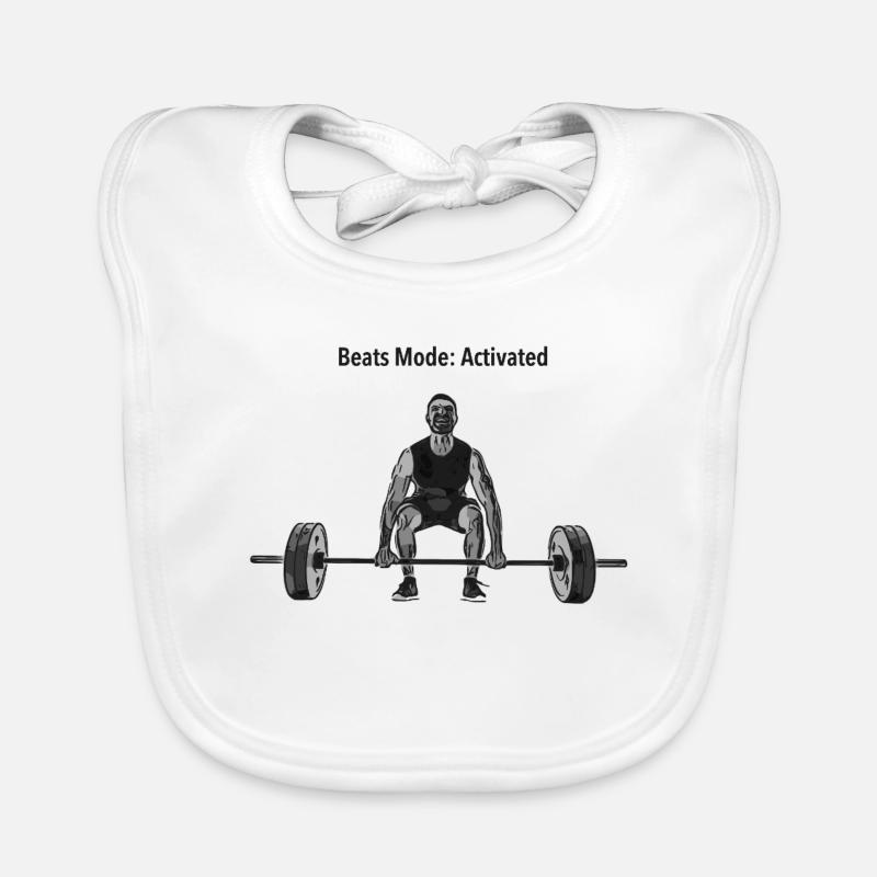 Beats Mode Active: Strength Lifting Organic Baby Bibs