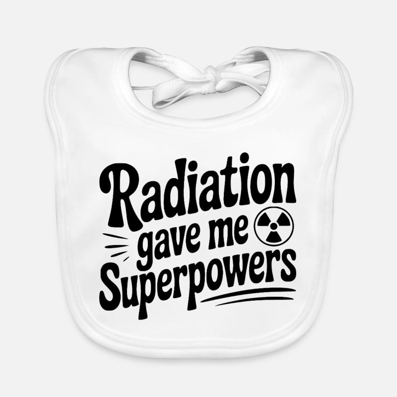 Radiation Gave Me Superpowers Organic Baby Bibs