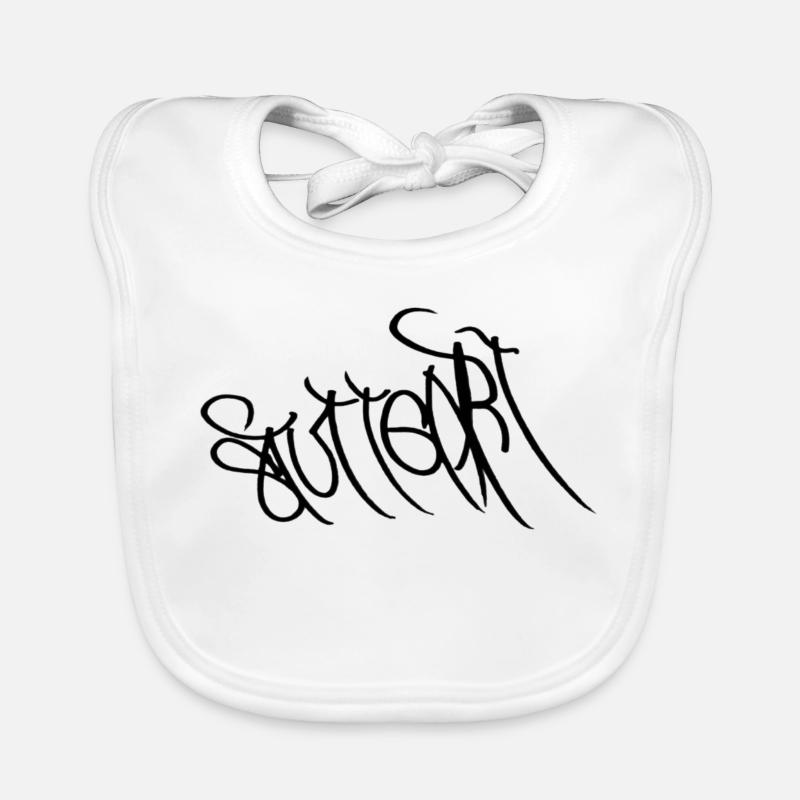 Stuttgart Street Art Cap Souvenir Organic Baby Bibs