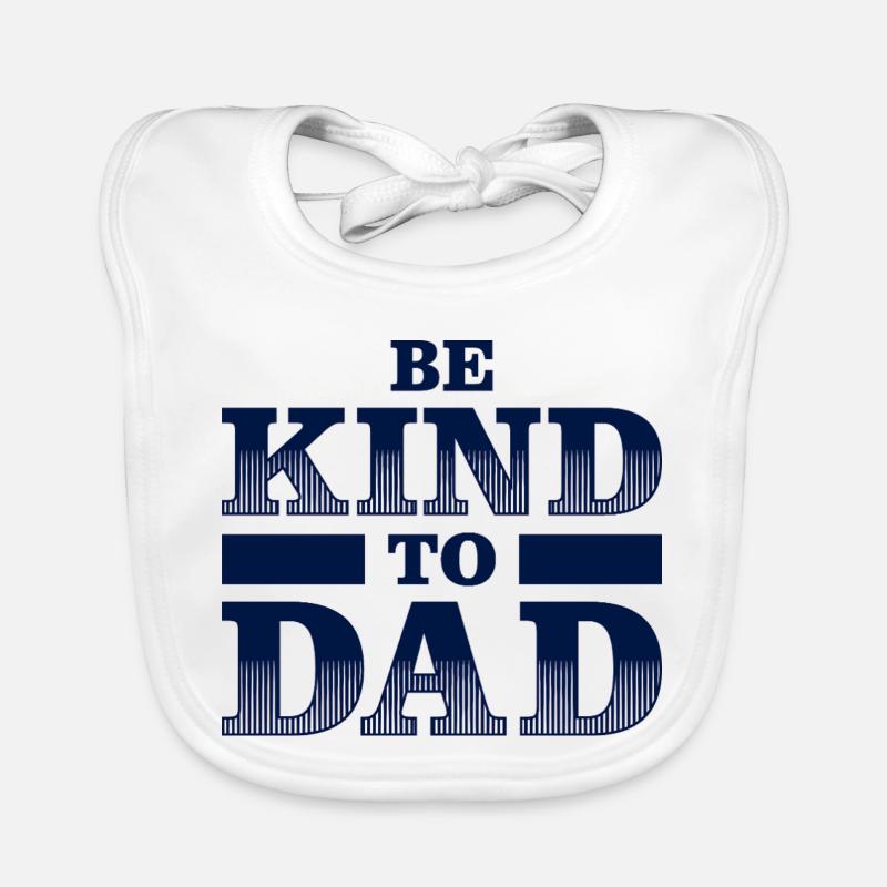 Sei nett zu Papa Hemd – Geschenkidee Baby Bio-Lätzchen