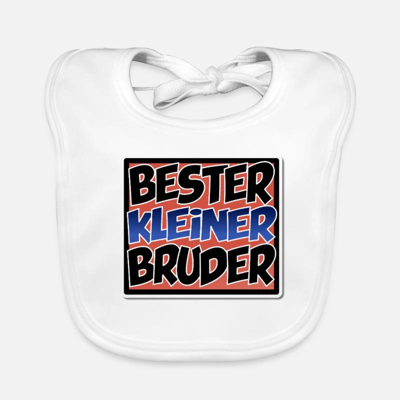 Bester kleiner Bruder - Comic Stil Baby Bio-Lätzchen