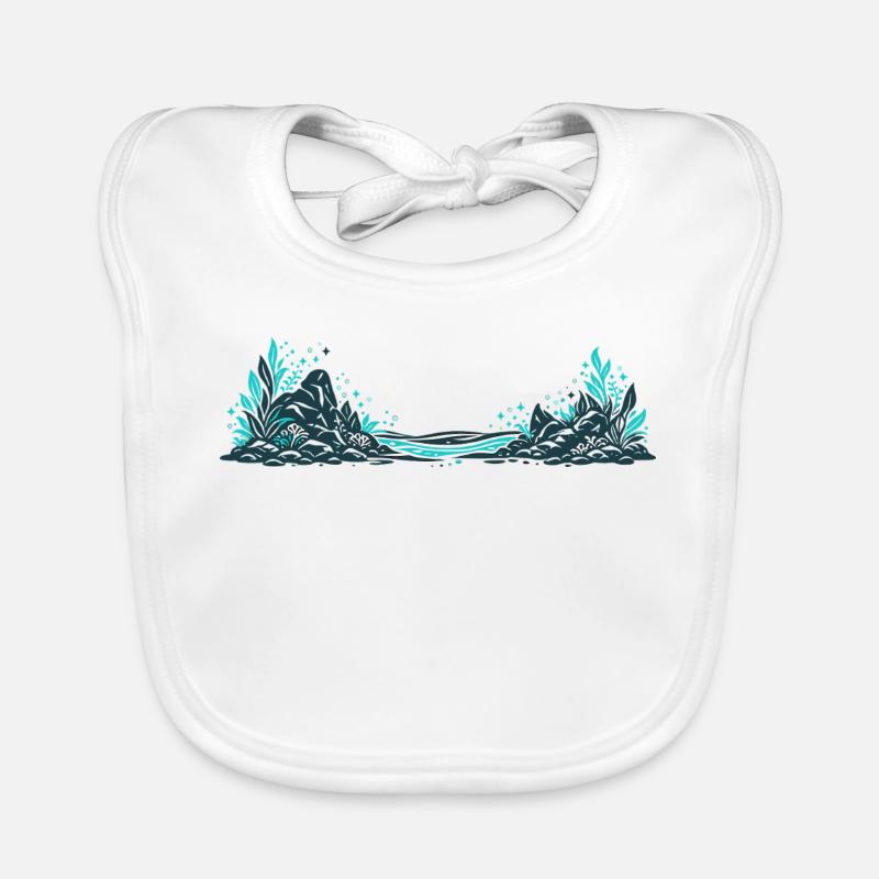 Bord de rivière de style jungle Bavoir bio Bébé