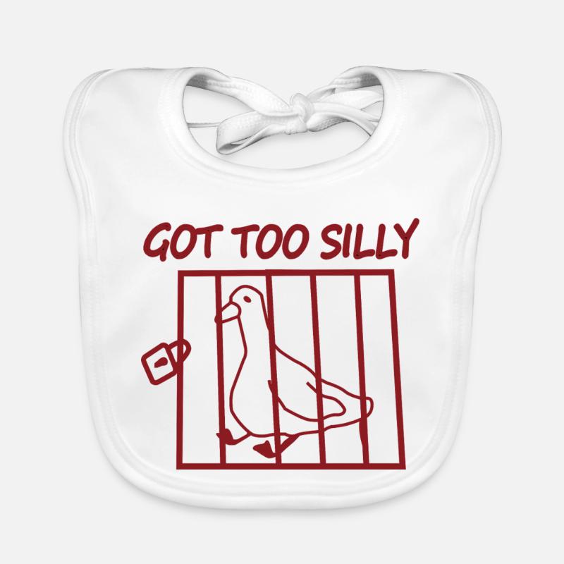 Die eingesperrte Taube wurde zu albern Baby Bio-Lätzchen