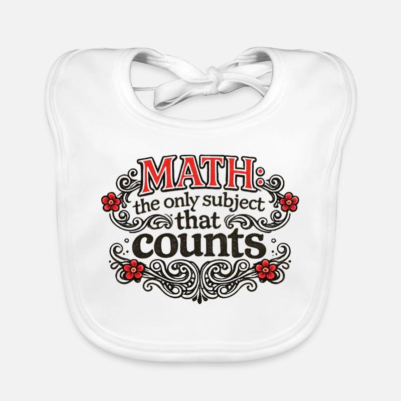 Math Counts: Ornate Quote Tee Baby Bio-Lätzchen