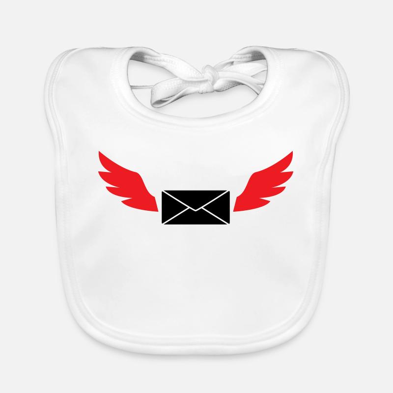 Express-Umschlag mit Flügelpost Baby Bio-Lätzchen