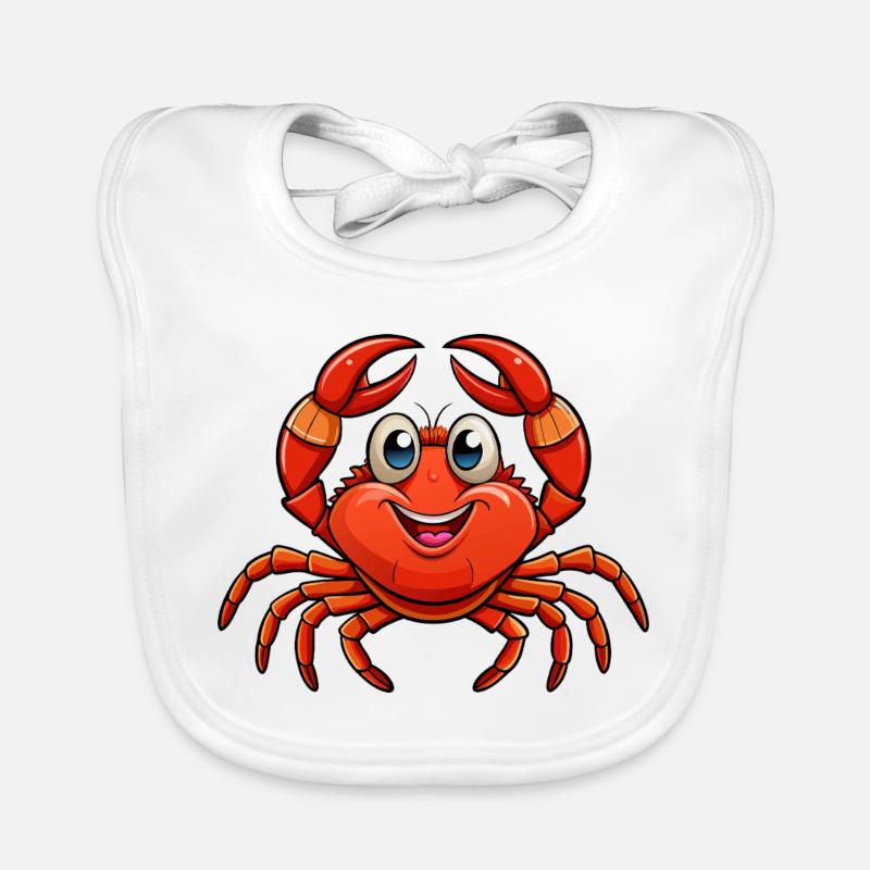 Crab Organic Baby Bibs