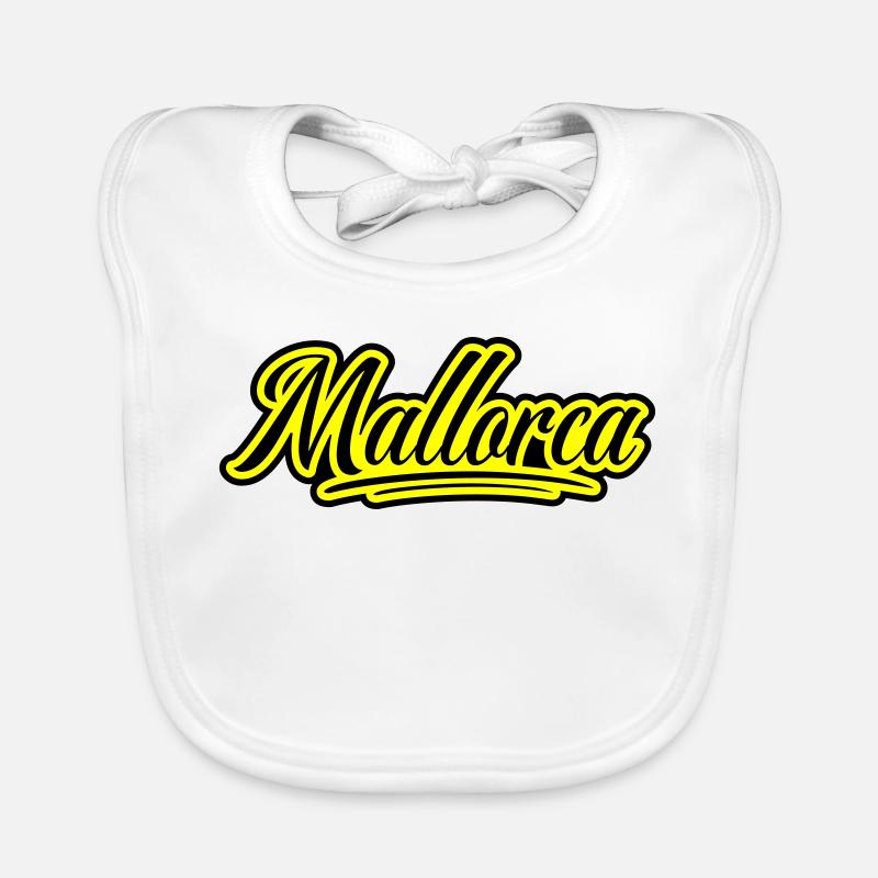 Mallorca Schrift Baby Bio-Lätzchen