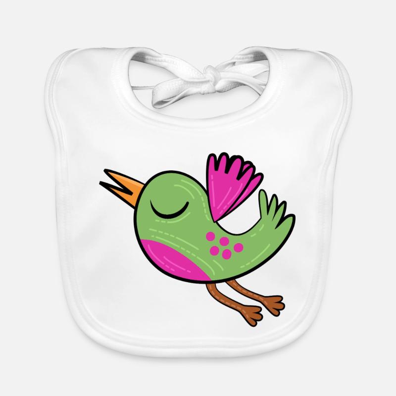 Petit Oiseau Vert Bavoir bio Bébé