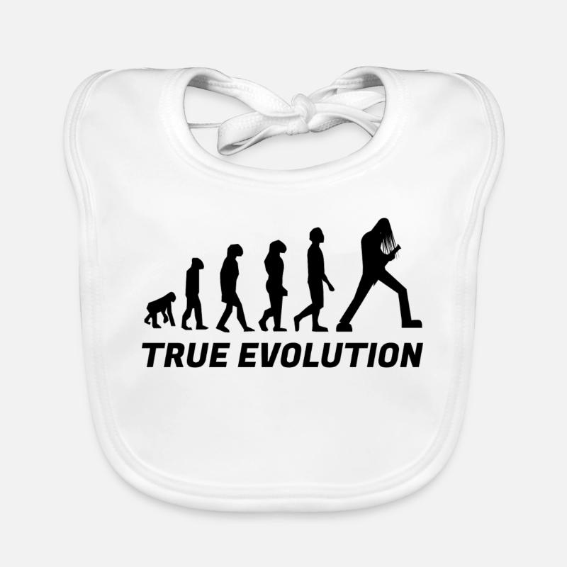 True evolution - vrai évolution metal Bavoir bio Bébé