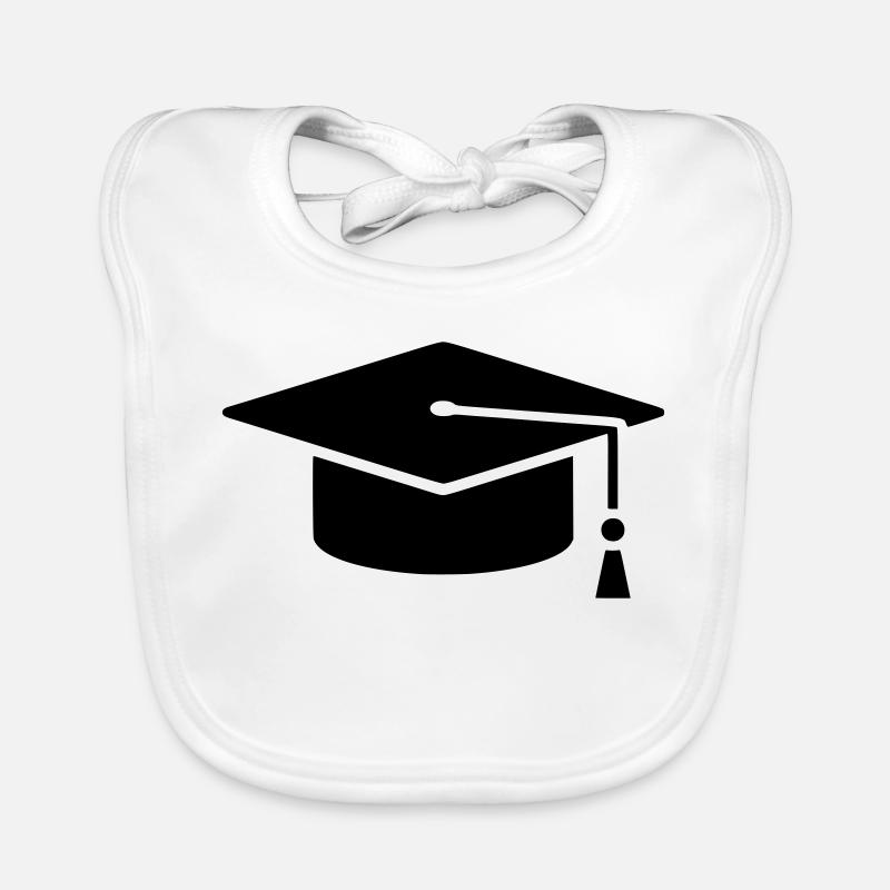 Graduation Cap Absolvent Logo Baby Bio-Lätzchen