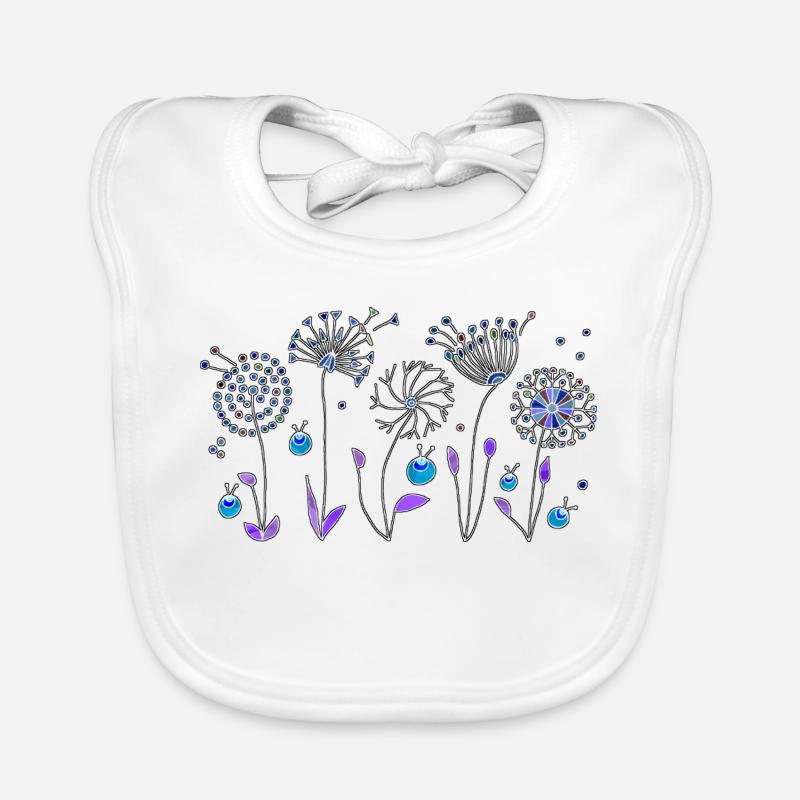 Blumen Baby Bio-Lätzchen