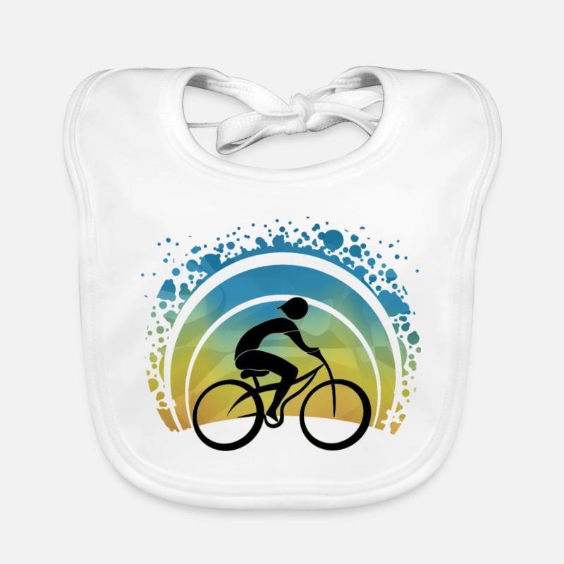 Cycliste Bavoir bio Bébé