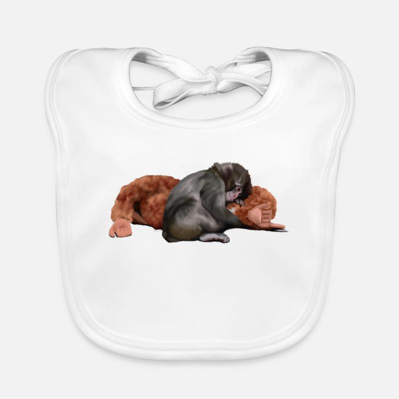 Punch - the monkey Organic Baby Bibs