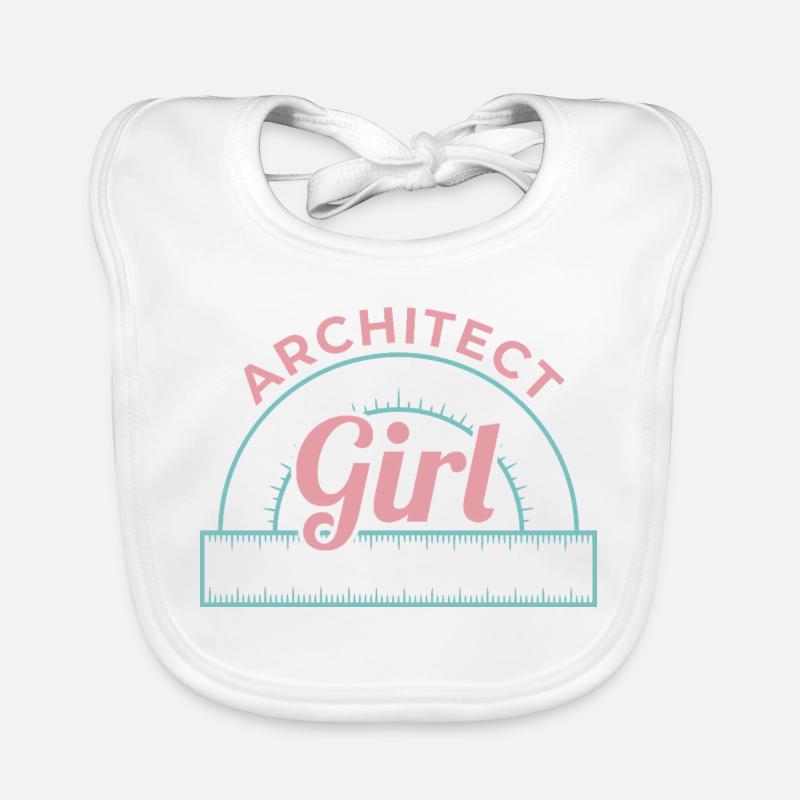 Fille Architecture Bavoir bio Bébé