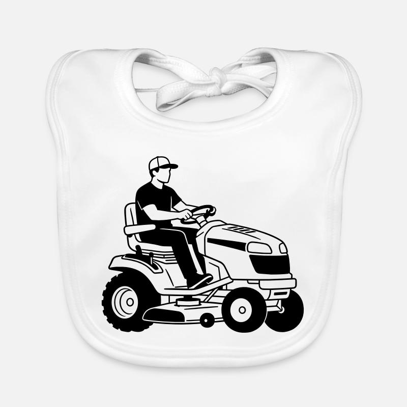 Rasenmäher Baby Bio-Lätzchen