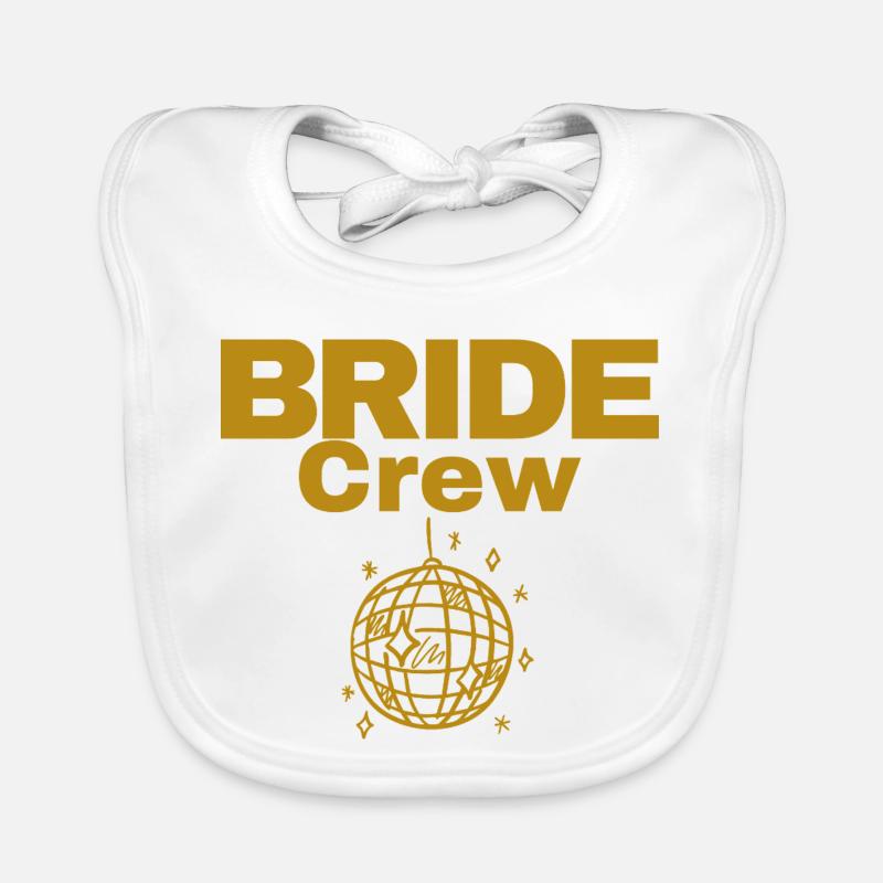 Bride Crew Baby Bio-Lätzchen
