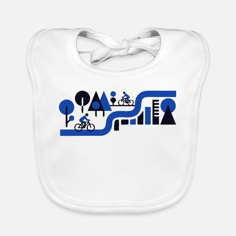 Bicycle Tour Route Navigation Organic Baby Bibs
